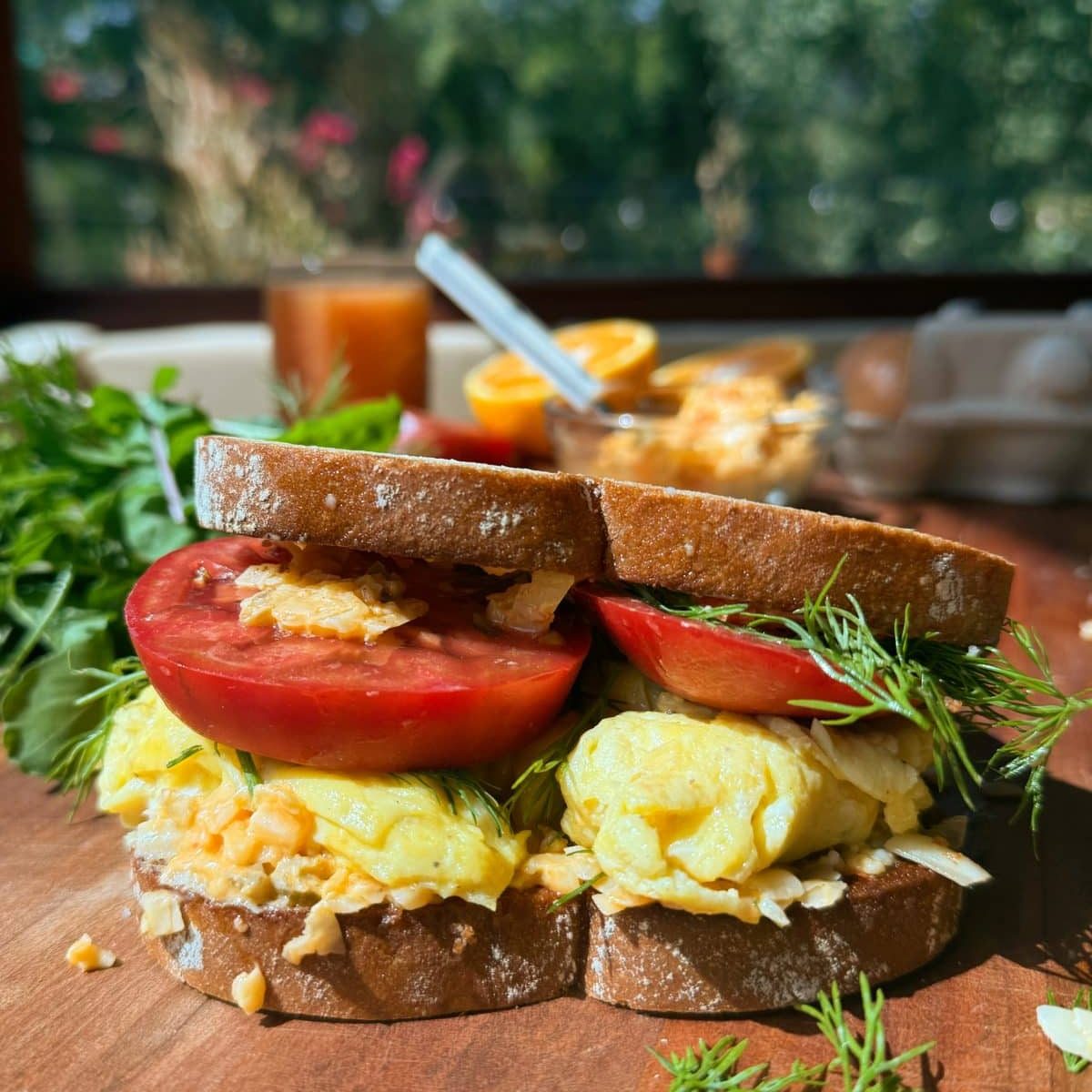 Spicy Pimento Cheese and Egg Sandwiches