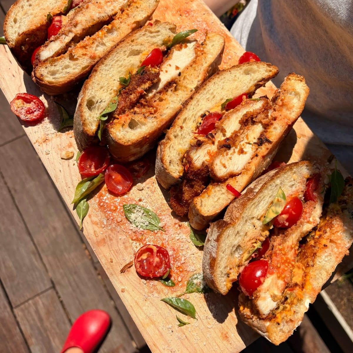 Summer Chicken Parm Sandwich